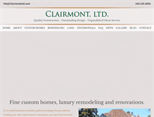 Tablet Screenshot of clairmontltd.com